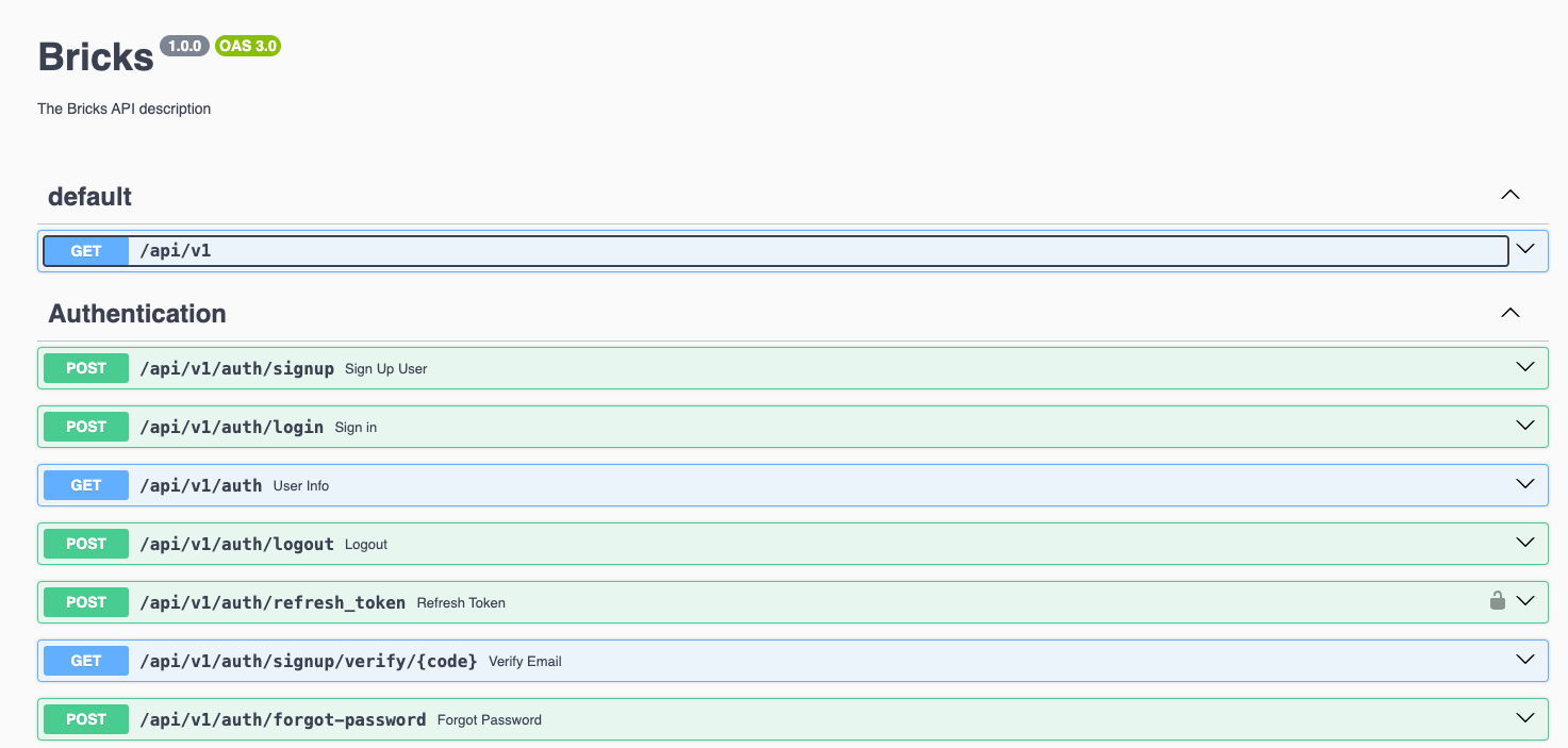 Screenshot of Bricks